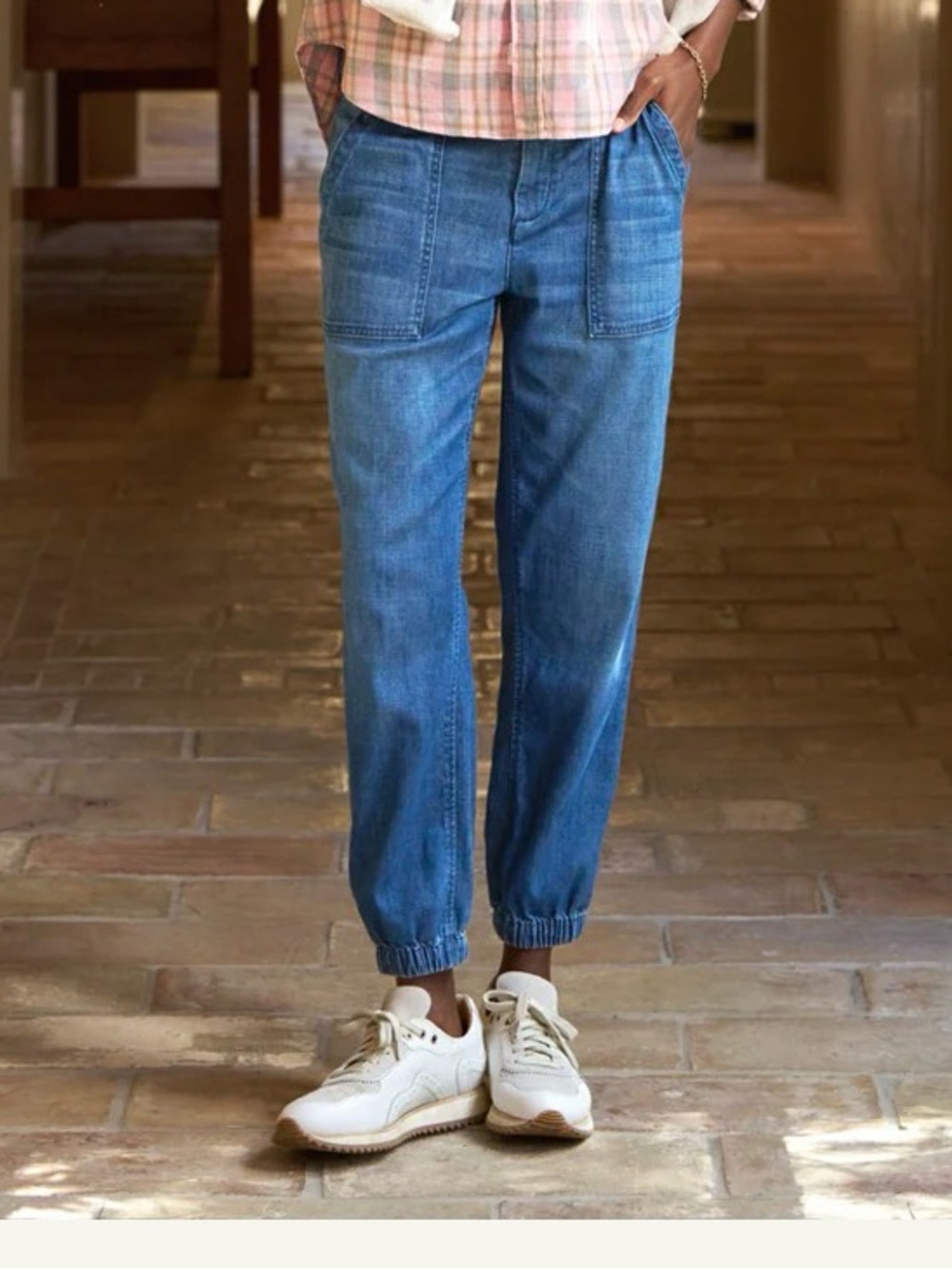 Frank & Eileen Jameson Jogger Utility Jeans 1968 Denim Wash Size 2